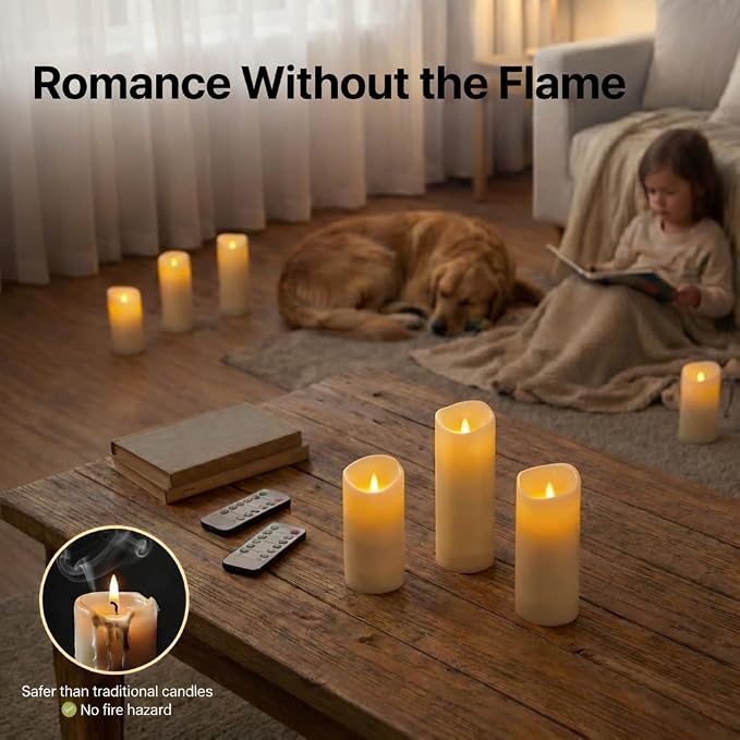 Waterproof Flameless Candles, Flickering Indoor Outdoor Candles - Image 7