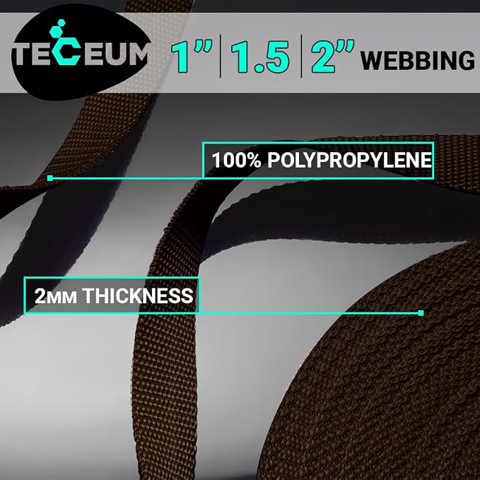 Webbing Strap, 3/4" to 2", 10-50 Yds, EDC gear, backpack repair and pet dog - Image 2