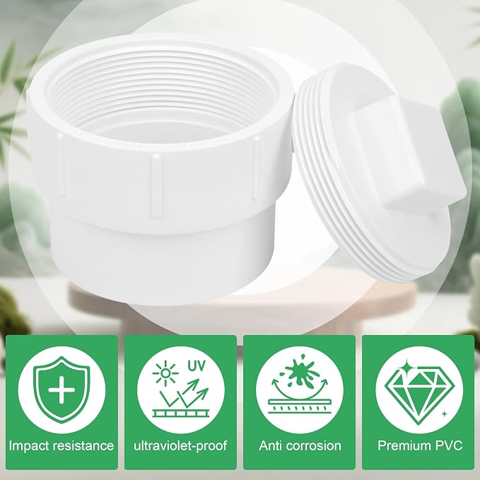 4" PVC Sewer Cleanout Adapter - Image 5