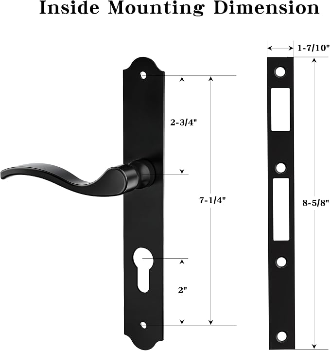 Storm Door Handle Accessory Set, 2-1/2" Handle PZ - Image 11