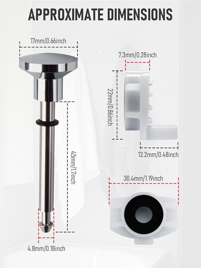 2-Pack Tub Spout Diverter Repair Kit - Image 2