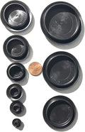 9 Piece Flush Mount Black Hole Plug Assortment by Caplugs