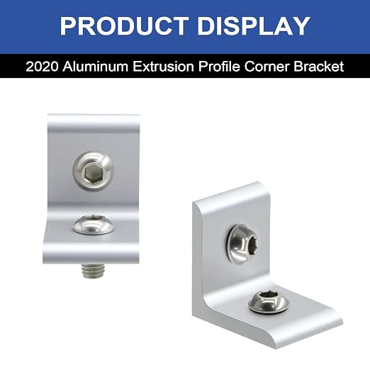 24Pack 2020 Corner Bracket Connector 90Degree Angle Bracket Silver | 20 Series - Image 6