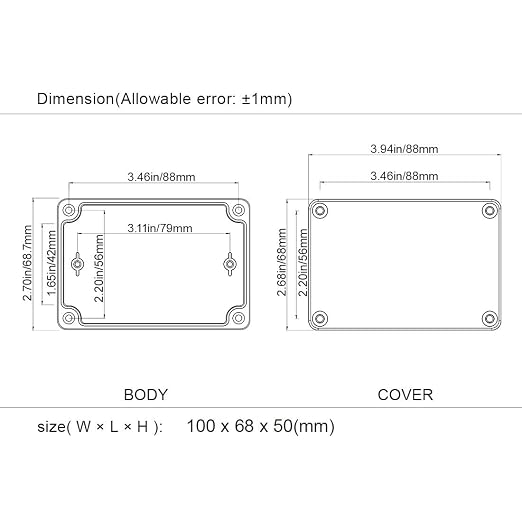 Junction Box IP65 Waterproof Project Box Dustproof ABS Plastic Electrical Boxes - Image 8