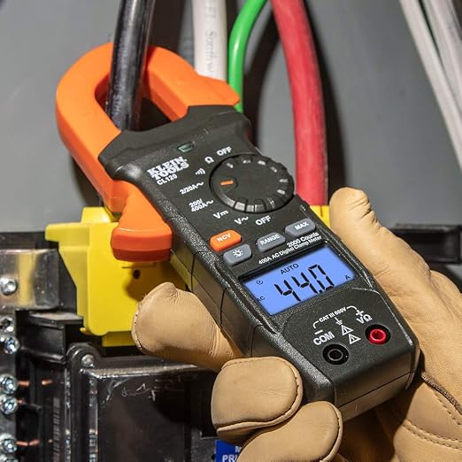 Klein Tools CL120 Digital Clamp Meter, Auto-Ranging 400 Amp AC, AC/DC Voltage - Image 3