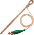 Portable Grounding Rod with 10' Long Flexible Bonding Wire with Copper Clip by MOKIKUBA