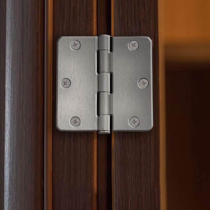 Design House Interior Door Hinge, Satin Nickel | 5/8" Radius, Traditional - Image 2