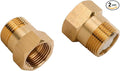 2Pcs One Way Brass Check Valve Non Return 3/4" Female to 3/4" Male Thread by NUNUFER