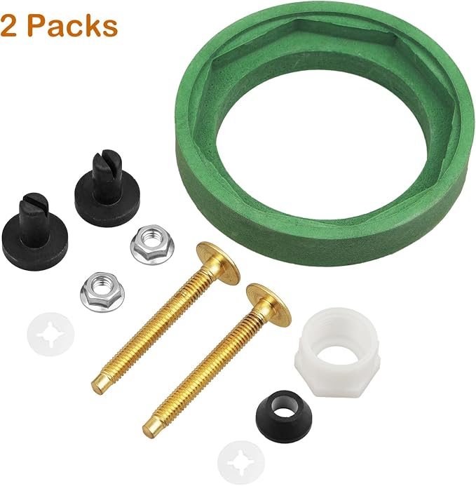 2 Pack 3'' Toilet Tank to Bowl Coupling Kit, Toilet Tank Repair Kit - Image 8