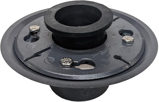 2 Inch Shower Drain Base for Linear Square Shower Drains Plastic PVC Floor by SereneDrains