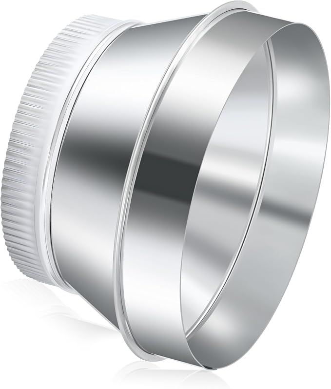 1 Pcs 10 Inch to 8 Inch Duct Reducer Increaser | Galvanized Steel Air Duct by Otoolling