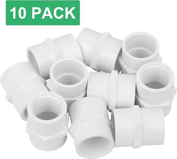 10Pack 1" Socket x Female Pipe Thread Adapter PVC Pipe Fittings Furniture Grade - Image 6