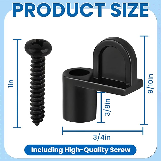 60 Pcs 3/8 Inch Nylon Window Screen Clips - Image 2