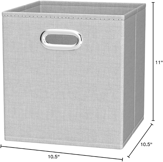 Amazon Basics Collapsible Cube Storage Bins, Space-Saving, Organizing Fabric - Image 5