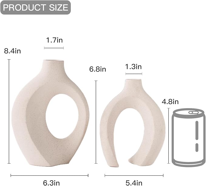 Lvases Snuggle Hollow Ceramic Vase Set of 2 - Image 6