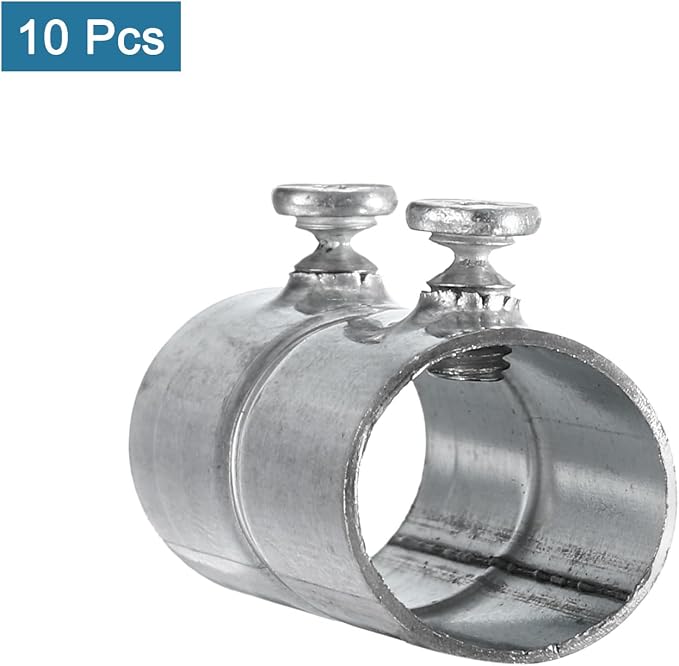 uxcell EMT Coupling, 16mm EMT Set Screw Coupling Conduit Fittings 47mm Length - Image 3