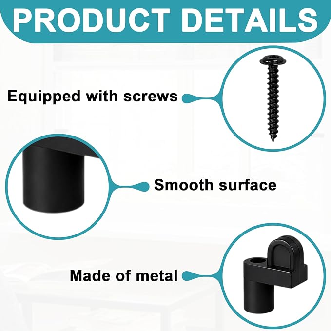 12 Pack Window Screen Clips Storm Door Glass Retainer Metal Clips | Window - Image 3