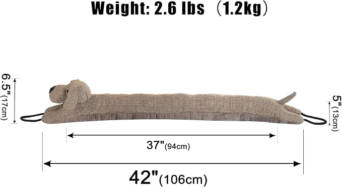 Under Door Draft Stopper Decorative Wind Stopper 42 inch - Image 2