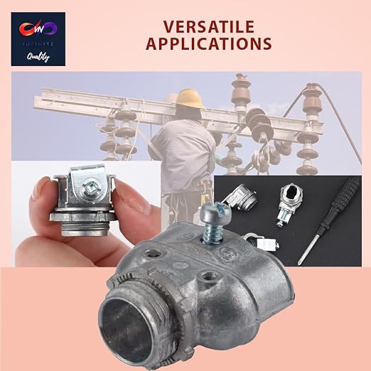 3/8 Inch Flexible Metal Conduit Duplex Connector FMC 3/8 in. 90 Degree Flex - Image 6