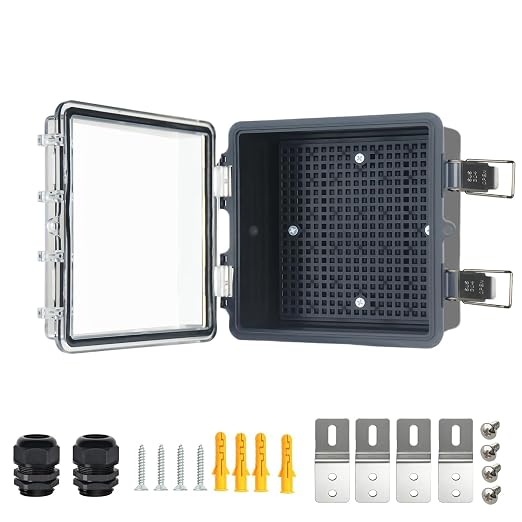 Electrical Junction Box, IP67 Waterproof Outdoor Box ABS Plastic Enclosure by Qukipet