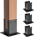 4x4 Post Base, Post Anchors 4Pcs, Heavy Duty Powder-Coated Post Anchor Matte by ORIGLE