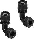 M16 Cable Gland, 90 Degree Adjustable 6-10mm Strain Relief, Cord Connectors by LeMotech