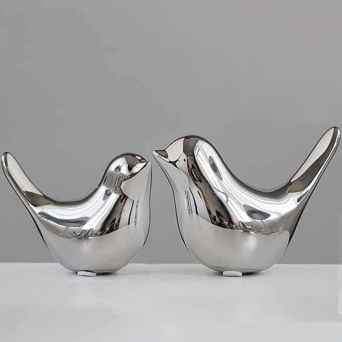FANTESTICRYAN Small Birds Statues Home Decor, Modern Style, M&L | Ceramic by FANTESTICRYAN