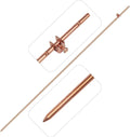 GOUNENGNAIL- 4 Foot Copper Grounding Rod, 3/8" Dia. Bonded Copper Ground Rod by GOUNENGNAIL