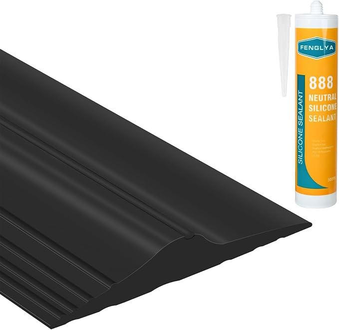 ToLanbbt 10Ft/3M Universal Garage Door Rubber Threshold Strip by ToLanbbt