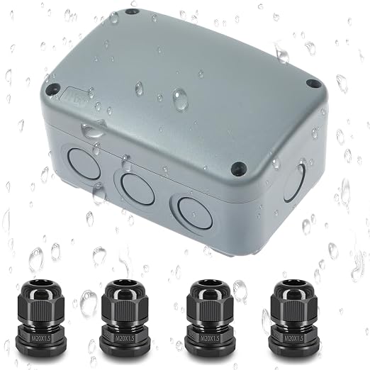 Outdoor Junction Box IP66 Weatherproof Electrical Project PVC/ABS Boxes | by NineLeaf