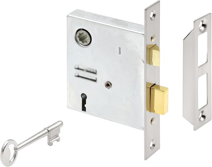 Prime-Line E 22945 Vintage Style Indoor Mortise Lock Assembly Kit – Cast Steel by Prime-Line