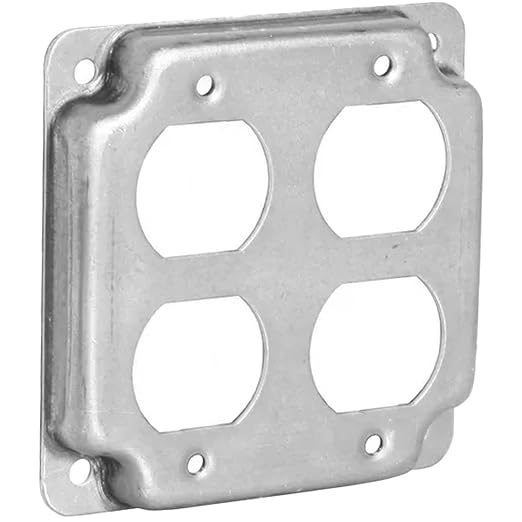 2-Gang Duplex Receptacle Electrical Box Cover by AirmontProducts