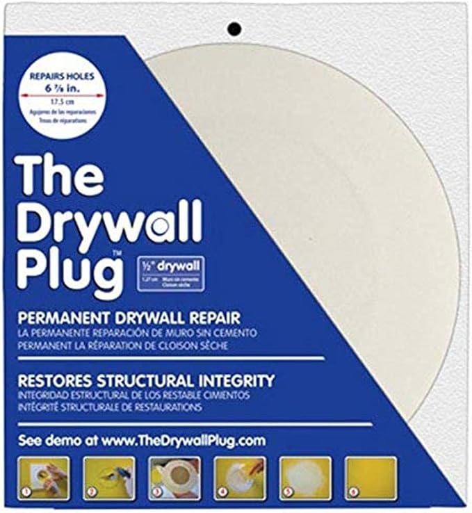 DP126 1/2-Inch Thick 6-7/8-Inch Diameter Drywall Plug by BPMI