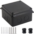 Junction Box, Reserved Holes Electrical Boxes Waterproof IP65 ABS Plastic by LuSumtly