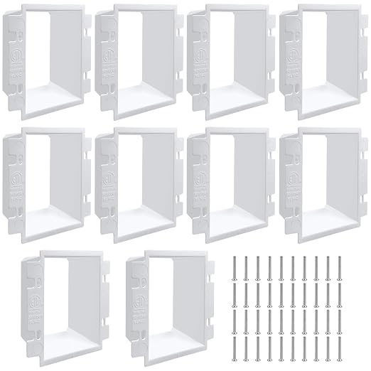 10Pcs BE2 Electrical Outlet Box Extenders by YEXEXINM