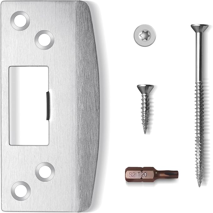 Oversized Door Strike Plate, Heavy Duty Version Reinforced Striker | Enlarged by MOSECYOU