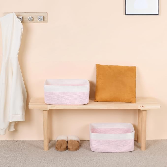 MiniArk Large Storage Baskets for Shelves, Baby Nursery, Toy Baskets Box - Image 6