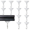 12 Pack 2020 Extrusion Sliding Hook Silver | by SeekLiny