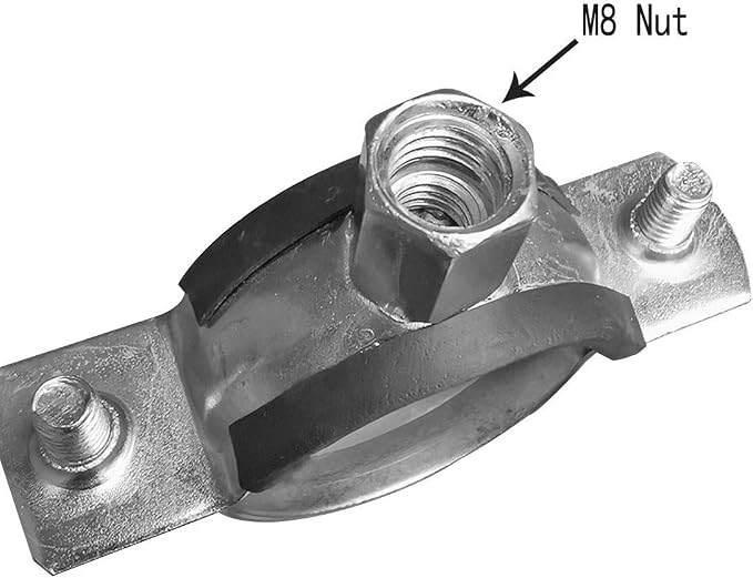 AKIHISA 5 PCS Split Ring Pipe Hanger Heavy Duty Adjustable Pipe Bracket Clamp - Image 4