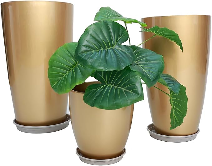 24, 11 Inch Large Plastic Planters - Image 2