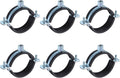 uxcell 6 Pcs Split Ring Pipe Hanger, 63mm/2.5inch Adjustable Pipe Bracket Clamp by uxcell