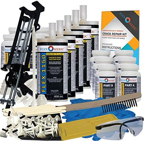 Concrete Foundation Crack Repair Kit by Flexomeric+Crack+Repair+Products