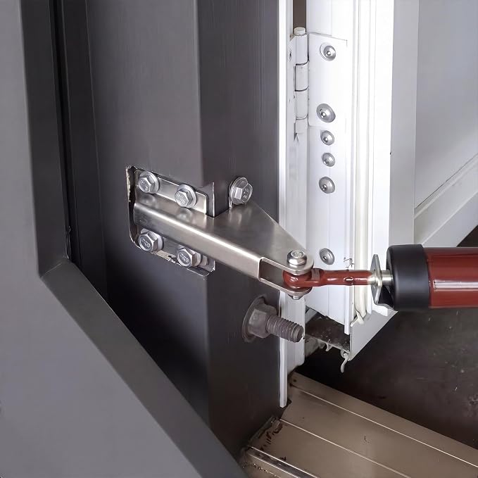 2 Pcs Aluminum Jamb Bracket Aluminum Screen Door Closer Bracket Storm Hardware - Image 4