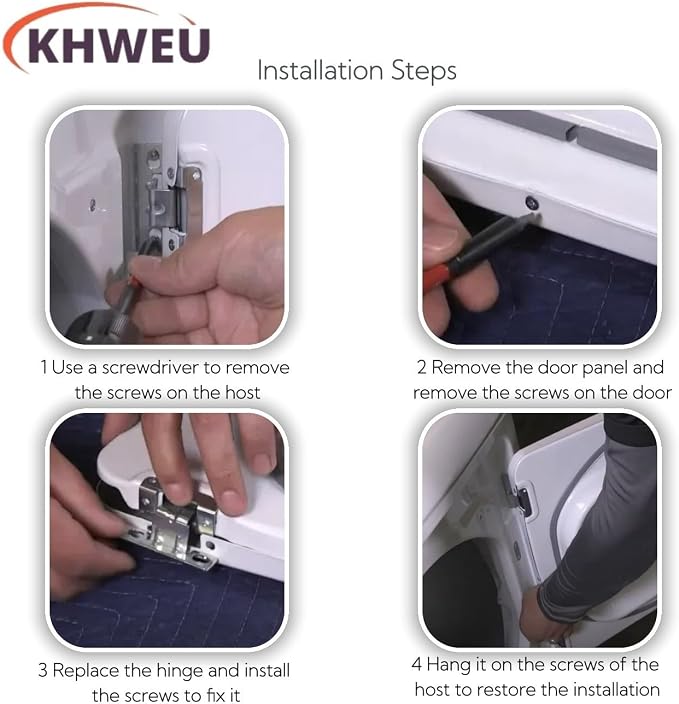 【Galvanized Ultra Durable】 2-Pcs WE01X25317 OEM Genuine Dryer Door Hinges | - Image 6