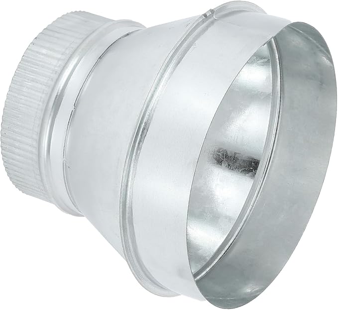 PATIKIL 7 Inch to 5 Inch Duct Reducer, Galvanized Steel Round Air Duct Reducer by PATIKIL