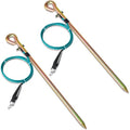 Tellegloww 2 Pcs Portable Ground Rod Grounding Rod by Tellegloww