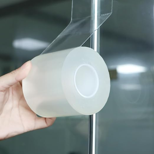 Transparent Window Weather Sealing Tape 3IN x 33 FT Draft Isolation No Residue by FOURGUNFuture