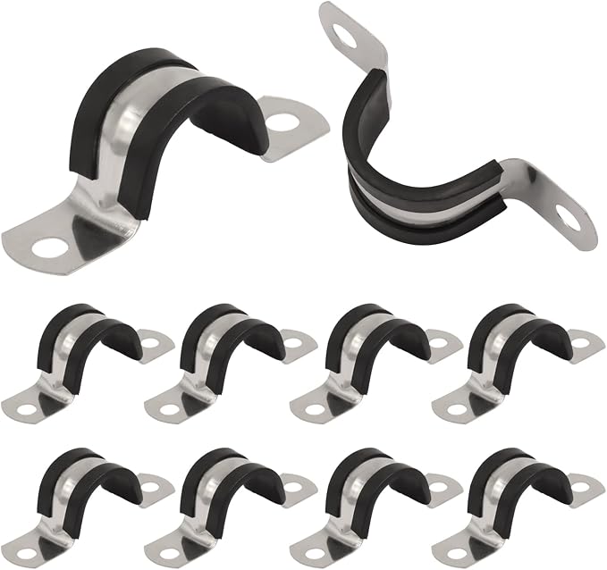BokWin 3/4 Inch Stainless Steel Rigid Pipe Strap, Cable Clamp Hanger, Pipe - Image 5