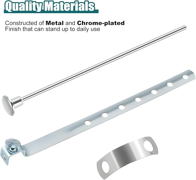 Enhon 1 Pack Lavatory Pop Up Drain Lift Rod, and Spring Clip Kit - Image 4