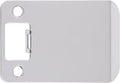 Round Corner Extended Lip Strike Plate, 2-1/4" x 3", Polished Chrome by StoneHarborHardware